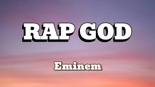 Eminem  Rap God lyrics [upl. by Noyes]