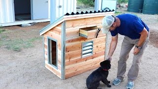 DIY Dog House for our new puppy  Quick and Easy How to [upl. by Aimit]