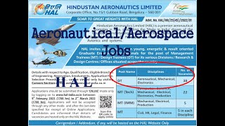 AerospaceAeronautical jobs HAL [upl. by Ogawa]