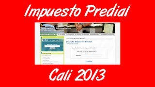 Como descargar el impuesto predial en Cali [upl. by Gibb257]