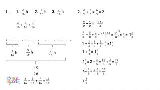 Sabiranje i oduzimanje razlomaka jednakih imenilaca  Matematika za 5 razred 47  SuperŠkola [upl. by Folger515]