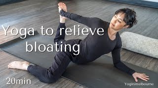 Yoga to relieve bloating amp support digestion  20min [upl. by Attevad]