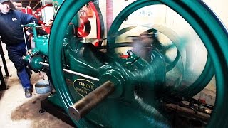 Tangye year 1907 Kerosene Motor Tricky StartThe Engine Collection Denmark Djursland [upl. by Lucrece]