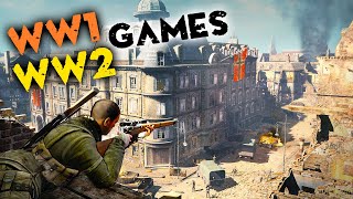 15 Best WORLD WAR Games of All Time [upl. by Weirick]