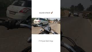 Bullet short silencer sound 😯 royalenfield shortsvideo youtubeshorts gopro hero9 youtube [upl. by Avra]