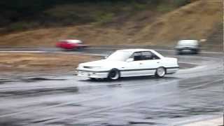 20120306 AE86 TRUENO amp R31 SKYLINE DRIFTING [upl. by Kliber]