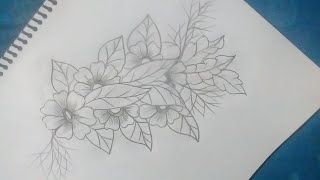 Beautiful flower design drawing  easy flower drawing [upl. by Merat]