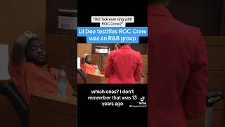 Lil Dee Testifies ROC Crew Was An RampB Group [upl. by Maddis]