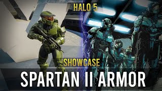 Spartan II Armor Showcase Halo 5 Guardians [upl. by Sauers]