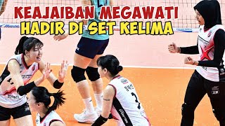 MEGAWATI HANGESTRI KEMBALI HADIRKAN KEAJAIBAN SET KELIMA RED SPARK VS GS CALTEX V LEAGUE 2024 [upl. by Kerril]