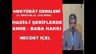 MEKTÃ›BÃ‚T DERSLERÄ° 230DERS 21 MEKTUB 2 HADÃSÄ° ÅERÃFLERDE ANNE  BABA HAKKI [upl. by Irrehc105]