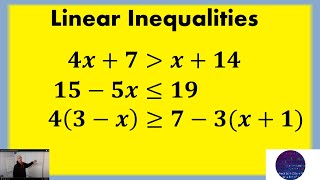 Solve Linear Inequalities [upl. by Jeconiah]