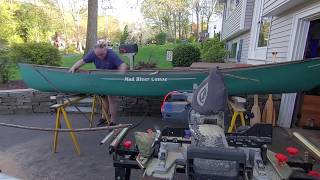 How I installed new canoe gunnelsgunwales [upl. by Lou]