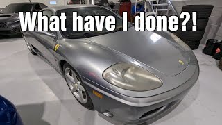 Buying The Cheapest Ferrari 360 in the US Garage Update 2024 [upl. by Lien447]