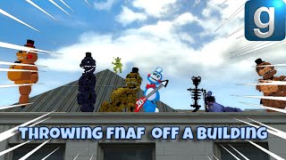 THROWING FNAF OF A BUILDING pt 1 wConniej4w [upl. by Dnomyar328]