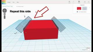 How to Tinkercad a 50mm Square Steel Fence Post Cap [upl. by Silden]