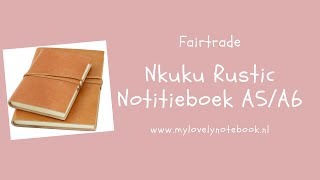 Nkuku Rustic notitieboek review  My Lovely Notebook [upl. by Porett]