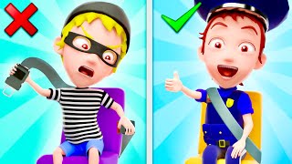 Buckle Up Song 🚗Safety Rules  More Nursery Rhymes and Kids Song [upl. by Poppy]