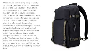 BODYPACK NOOK LAPTOP BACKPACK 20L BLACK  920002217  TAS BODYPACK TERBARU NOVEMBER 2023 [upl. by Katheryn]