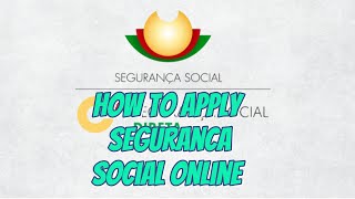 How To Apply seguranca Social  How To Apply Tax Number Online In Portugal [upl. by Nelleyram]