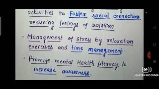 Promotive and Preventive Mental Health Strategies BSc Nursing PSYCHOLOGY UNIT 7 Mental Hygiene [upl. by Naloc530]