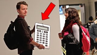 The Giant Calculator Prank [upl. by Eraste452]