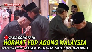 🇲🇾🇧🇳🔴JADI SOROTAN HORMAT AGONG MALAYSIA KE17 KEPADA SULTAN BRUNEI I 🇧🇳 Reaction [upl. by Pardew]