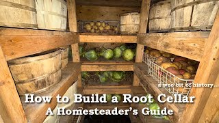 How to Build a Root Cellar to Store Food All Winter – A Homesteaders Guide [upl. by Eiramllij]