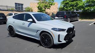 AllNew2024 BMW X6 40i Brooklyn Grey Exterior wBlack Sensafin Interior [upl. by Isiah193]