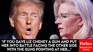 Trump Again Attacks Liz Cheney Says Dick Cheney Got House Killing Big Portion Of The Middle East [upl. by Isidro]