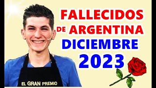 Figuras Fallecidas de Argentina en Diciembre del 2023 [upl. by Idroj]