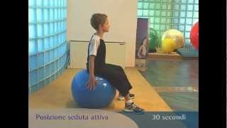 Fitball Junior  esercizi per la postura [upl. by Constantia]