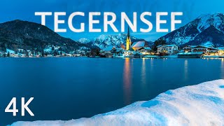 Walking in Tegernsee RottachEgern at night ASMR 4K [upl. by Acisey]