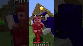 Checking Players For Dangerous Items vs Emoji Detect Reaction shorts meme minecraft [upl. by Elton]