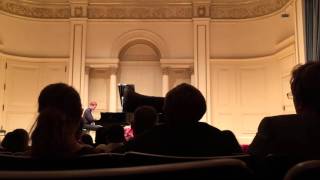 Weill Recital Hall at Carnegie Hall Chopin Etude Op 25 No 11 quotWinter Windquot [upl. by Beck281]