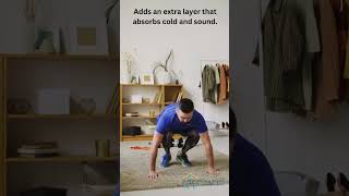 How to Install Underlay Carpet  A Beginners Guide to Installing Underlay Carpet in Dubai shorts [upl. by Inman]