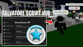 NEW Salvatore Script Brookhaven Hub Troll  HydrogenFluxusArceusXDeltaVegaX  Roblox Script [upl. by Atwekk]