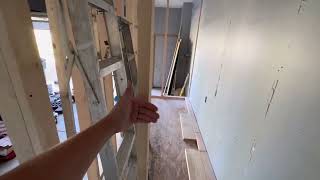 High end open concept kitchen remodel Garage bump out  mud room amp more drywall progress [upl. by Machutte225]