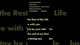 Karaoke Maher Zain  For the rest of my life [upl. by Anatole]