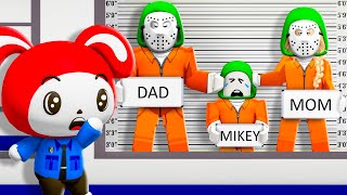 POLICE JJ Caught CRIMINAL Mikey Family in JAIL  Maizen Roblox  ROBLOX Brookhaven🏡RP FUNNY MOMENTS [upl. by Caresa]