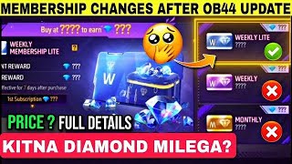 monthly and weekly membership subscription  free fire weekly membership kitna diamond milega [upl. by Trainor]