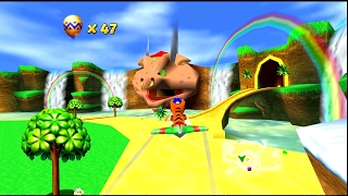 True Widescreen in Diddy Kong Racing  GLideN64 plugin [upl. by Amuh]