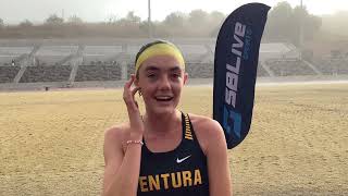 Sadie Engelhardt wins the CIFSouthern Section Division 2 individual cross country title at Mt SAC [upl. by Wohlen]