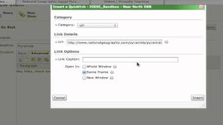 D2L  Editing Tools  Creating an External Hyperlink [upl. by Asteria]