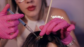 ASMR ROLEPLAY  Tricologista cuida do seu couro cabeludo 👩🏼‍⚕️✨ voz suave e atenção pessoal [upl. by Acirat]