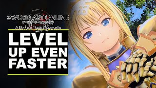 Sword Art Online Alicization Lycoris  Basic Leveling and XP Guide [upl. by Erminia375]