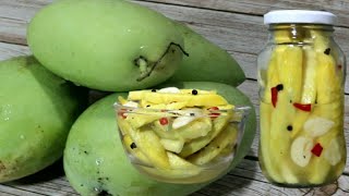 BURONG MANGGA  Easy Fermented Green Mango Recipe [upl. by Danie175]