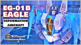 Deformation Aircraft Eagle EG01B Thundercracker KO Transformers Masterpiece MP52 [upl. by Josepha]