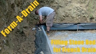 Garage Build 5  French Drain using FormADrain [upl. by Krucik]