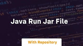 java run jar file [upl. by Gnuhc]